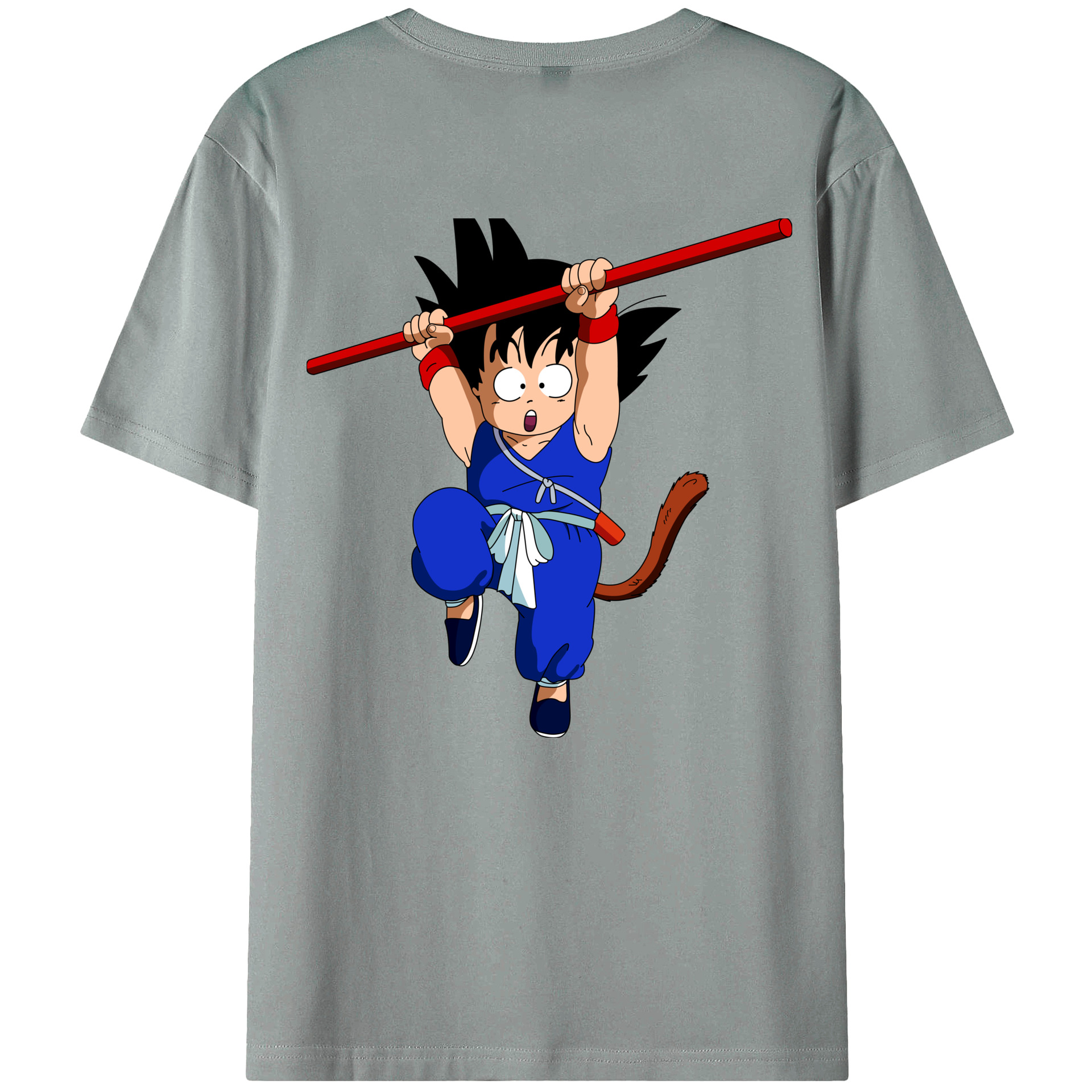 （画像用） ドラゴンボール 孫悟空（そん ごくう）Son Goku カカロット DRAGON BALL Kakarotto 綿100％ メンズ半袖Tシャツ（バックプリント） 通気性